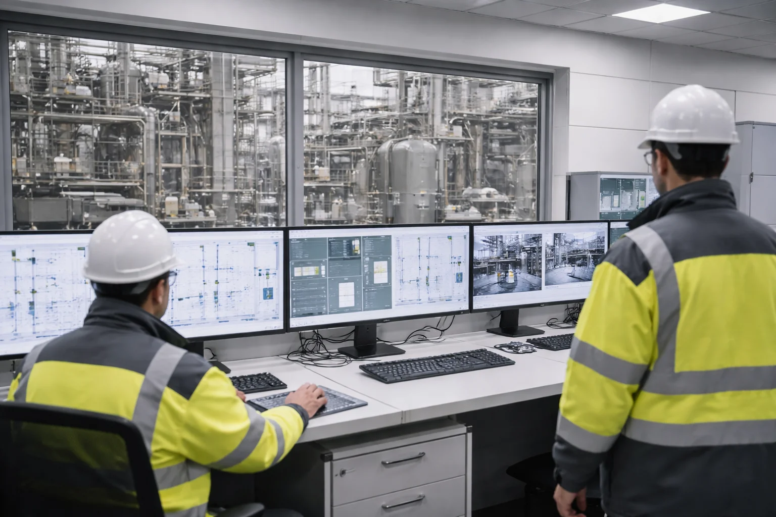 Операторы у пульта управления