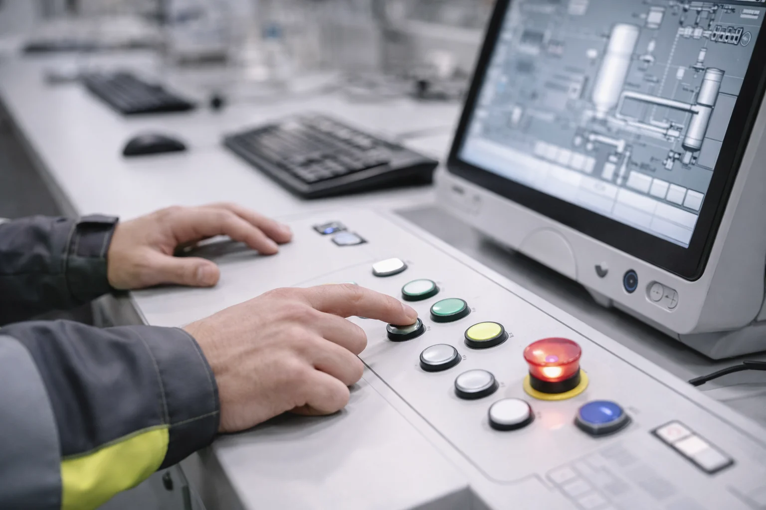 Операторы у пульта управления